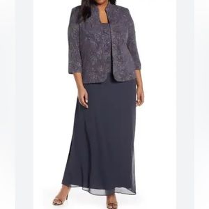 Plus Size 2-Piece Jacket Dress